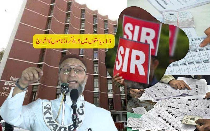 !اویسی کا الزام:ایس آئی آر کا استعمال خارج کیے گئے ہندوستانیوں کی مستقل کلاس بنانے کیلئے کیا جائے گا